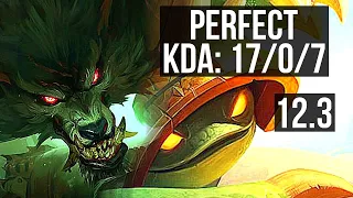 WARWICK vs RAMMUS (JNG) | 17/0/7, Legendary, 500+ games, 800K mastery | EUW Diamond | 12.3