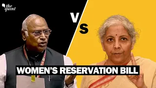 Face-off | Nirmala Sitharaman Countered Mallikarjun Kharge’s Remark on Women’s Reservation Bill
