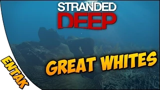 Stranded Deep Gameplay ➤ Great White Sharks & Base Building [Part 14]