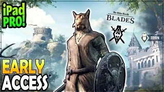 The Elder Scrolls Blades EARLY ACCESS GAMEPLAY #1 (FREE Looting Adventure TOWN BUILDING Mobile Game)