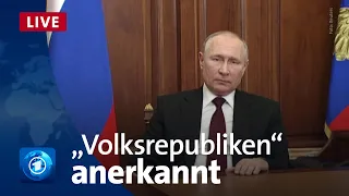 Reaktionen: Putin erkennt Separatistengebiete als unabhängig an | Russland | Ukraine