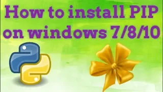How To Install Python  PIP on Windows 7/8/10 in Tamil
