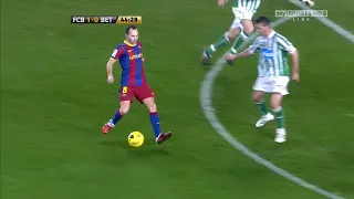 Andres iniesta vs Real betis 2011 English commentary (home) 1080!