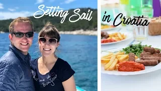 Croatia VLOG: Setting Sail! The food, Our Sailboat, and a Typical Day