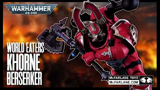 McFarlane Toys Warhammer 40,000 World Eaters Khorne Berzerker Figure @TheReviewSpot