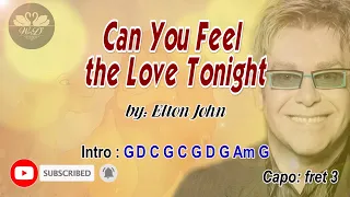 Can You Feel the Love Tonight - Elton John (Lyrics and Chords)