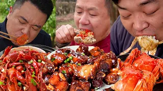 Cousin was lured by a Boston lobster| Eating Spicy Food and Funny Pranks |Funny Mukbang