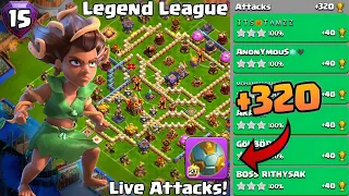 Th16 Legend League Attacks Strategy! +320 May Season Day 15 : Clash Of Clans