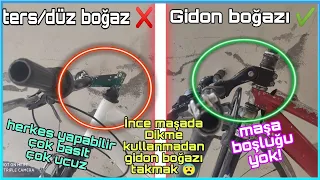 |🔥İnce Maşaya Dikmesiz Gidon Boğazı Takmak Ve Maşa Boşluğu Almak 🔥 | Çok Basit ✔️| #basikbisiklet