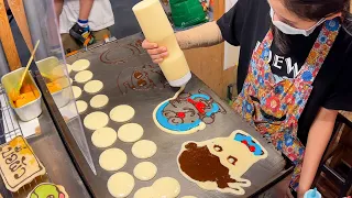 Amazing Thai Lady!! Freehand Pancake Artist In Bangkok - Thai Street Food