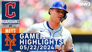 Mets vs Guardians (5/22/24) | NY Mets Highlights | SNY