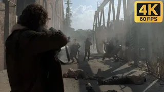 The Walking Dead - Rick Grimes Kills Cannibals at Terminus [4K 60 FPS]