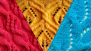 Вязание: 🔎10🔍 схемы люксовых узоров спицами. Knitting: 10 luxury knitting patterns.