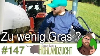 FarmVlog 147: Kleines MÄHWERK für wenig Gras | Siloballen pressen | Die Kälber kapieren es nicht 😂