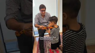 3 Year Old Toddler First Violin Lesson | Jelijah Diaz