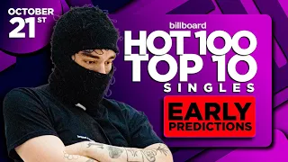 EARLY PREDICTIONS | Billboard Hot 100, Top 10 Singles | October 21st, 2023