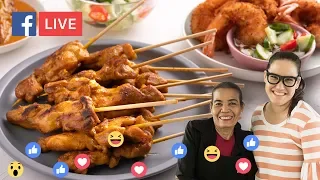 Thai chicken satay & Coconut crumbed prawns - Marion's Kitchen