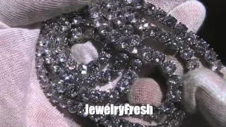 115 Carat Lab Made Diamond Chain 316L Stainless Steel No Tarnishing JewelryFresh.com