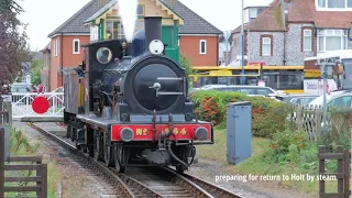 North Norfolk Railway, Holt to Sheringham, steam and Railcar