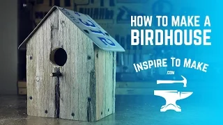 How to make a Bird House - simple woodworking project. Pallet wood.