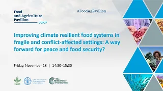 Improving climate resilient food systems in fragile and conflict-affected settings: A way forward