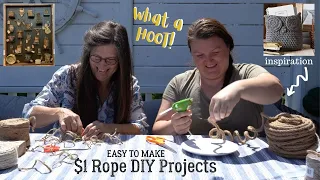 Easy to make $1 (a roll) DIY Rope Projects!