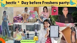 Hectic* Day Before Freshers’  Party 🤯 | MBBS Freshers’|#mbbs #medico #neet #friends #freshers