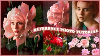 How I use reference photos for painting 🌹 TUTORIAL