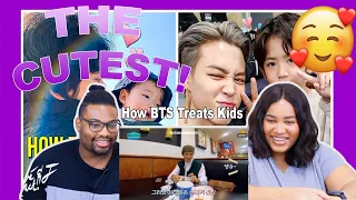 How BTS Treats Kids ( Sweet Moments )| REACTION