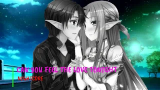 NightCore - Can You Feel The Love Tonight -(Switching Vocals) Lyrics