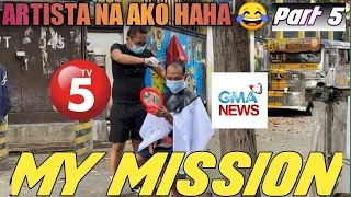 LIBRENG GUPIT SA PALABOY FREE HAIRCUT FOR HOMELESS TV 5 and GMA NEWS ARTISTA NA AKO 5 MARKO BUSTARDE