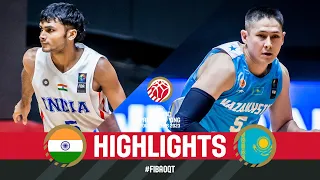 IND 🇮🇳 v KAZ 🇰🇿 | Basketball Game Highlights | FIBA Olympic Pre-Qualif Tournament 2023 Syria