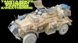 TAMIYA Sd.Kfz 222 Desert paintings & weathering [ English ]