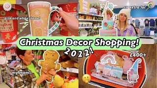 Christmas Decor shop with me for my *FIRST* House 2022!!🎅🏻✨🎀🎄(hilarious + extra!🤣) | Vlogmas Day 2