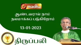 🔴 LIVE 13 January  2023 Holy Mass in Tamil 06:00 PM (Evening Mass) | Madha TV