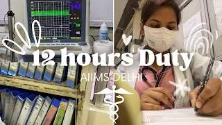 First 12 hours duty, #AIIMS DELHI, #mbbs  INTERNSHIP VLOG, Dr Rashmi