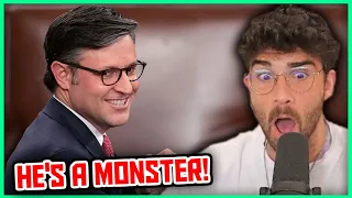 The New House Speaker Is SCARY! | Hasanabi Reacts to Mike Johnson