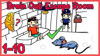 Brain Out Challenge Escape Room Level 1 2 3 4 5 6 7 8 9 10 Solution or Walkthrough