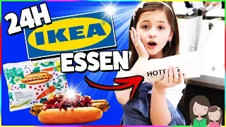 24h NUR IKEA ESSEN 🌭 Unsere TEUERSTE Food Challenge  💶 Alles Ava