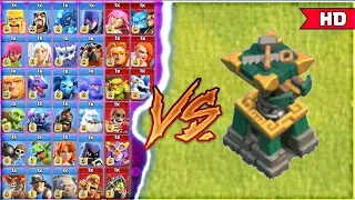 BATTLE BUILDER HUT VS ALL TROOPS | CLASH OF CLANS