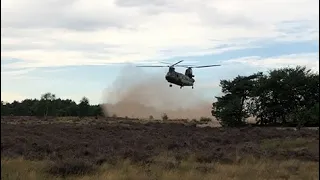 Crazy movements with Chinook Helicopter