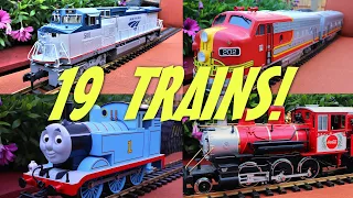 The Great Model Train Race With 19 Trains
