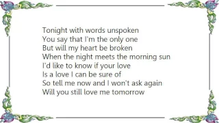 Clint Holmes - Will You Love Me Tomorrow DVD Lyrics