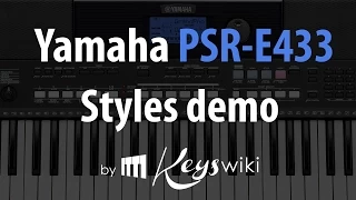 Yamaha PSR E 433. Styles demo