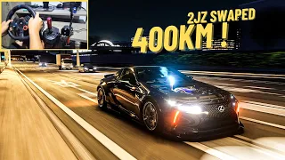 1000 HP Lexus LC500 LIBERTY WALK FULL SEND - Assetto corsa - Logitech g29 gameplay (POV)