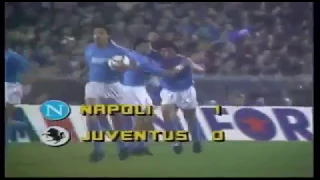 Maradona (Napoli) - 15/03/1989 - Napoli 3x0 Juventus - 1 gol