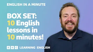 BOX SET: English In A Minute 11 – TEN English lessons in 10 minutes!