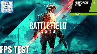 Battlefield 2042 All Settings FPS Test | GTX 1650 / Intel i3-9100