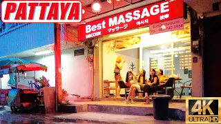 [4K] Pattaya Walk, Beach Road, Soi Made in Thailand, Soi 13/1, Soi Honey, Soi Buakhao