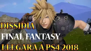 Dissidia Final Fantasy NT Llegara A PS4 2018